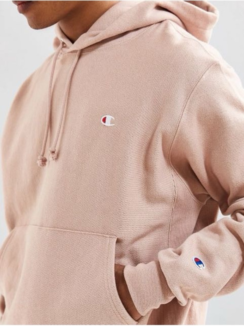 Champion - Reverse Weave Hoodie in Blush/Light Pink